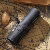 Retro First Layer Cowhide Pen Curtain Simple Literary Pencil Case Multifunctional Volume Pencil Case